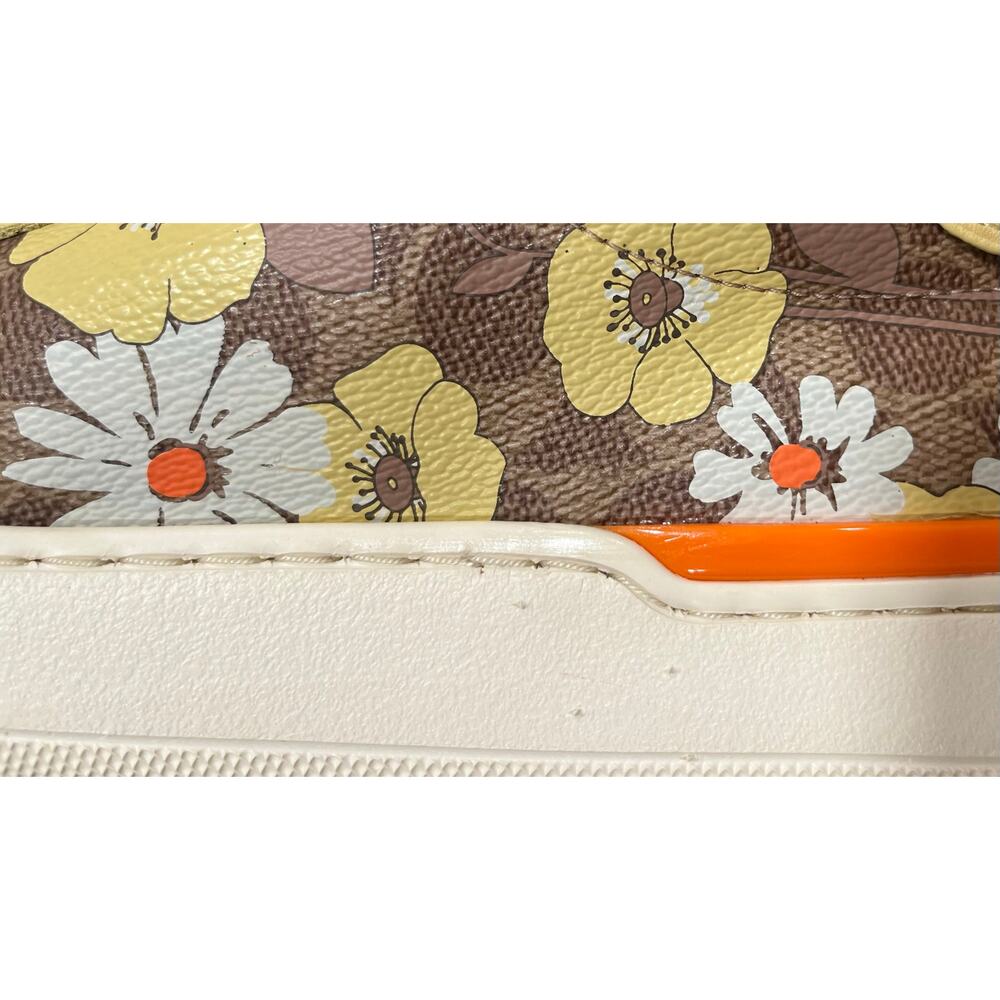 Coach C9048 Lowline Low Top Sneaker in Floral Daisy Print Size 8.5B - Picture 9 of 10
